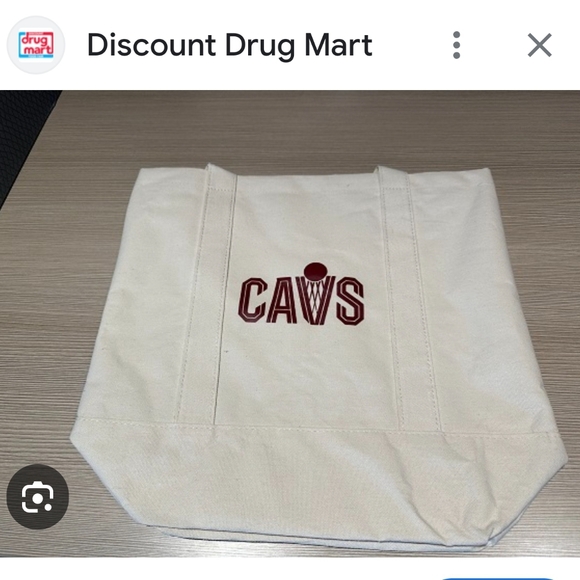 NEW Cleveland Cavaliers Cavs Basketball NBA Canvas Tote Bag NIP - Picture 4 of 12